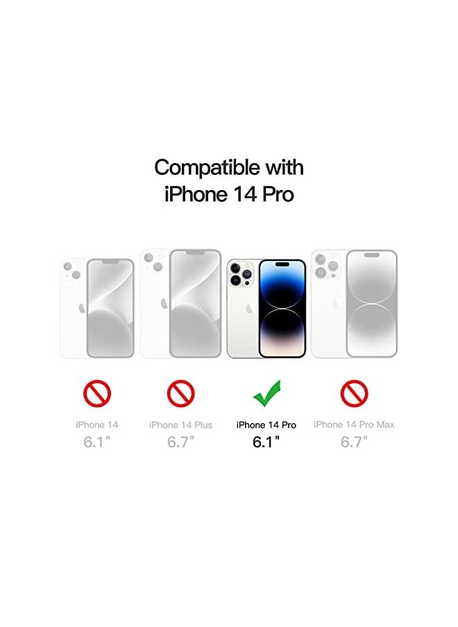 Jetech Privacy Full Coverage Screen Protector For Iphone 14 Pro 6.1-Inch With Camera Lens Protector, Anti-Spy Tempered Glass Film, 2-Pack Each  - Image 4
