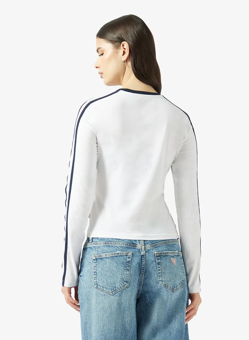 جيس جينز تيشيرت أطفال بأكمام طويلة بتصميم ستارت