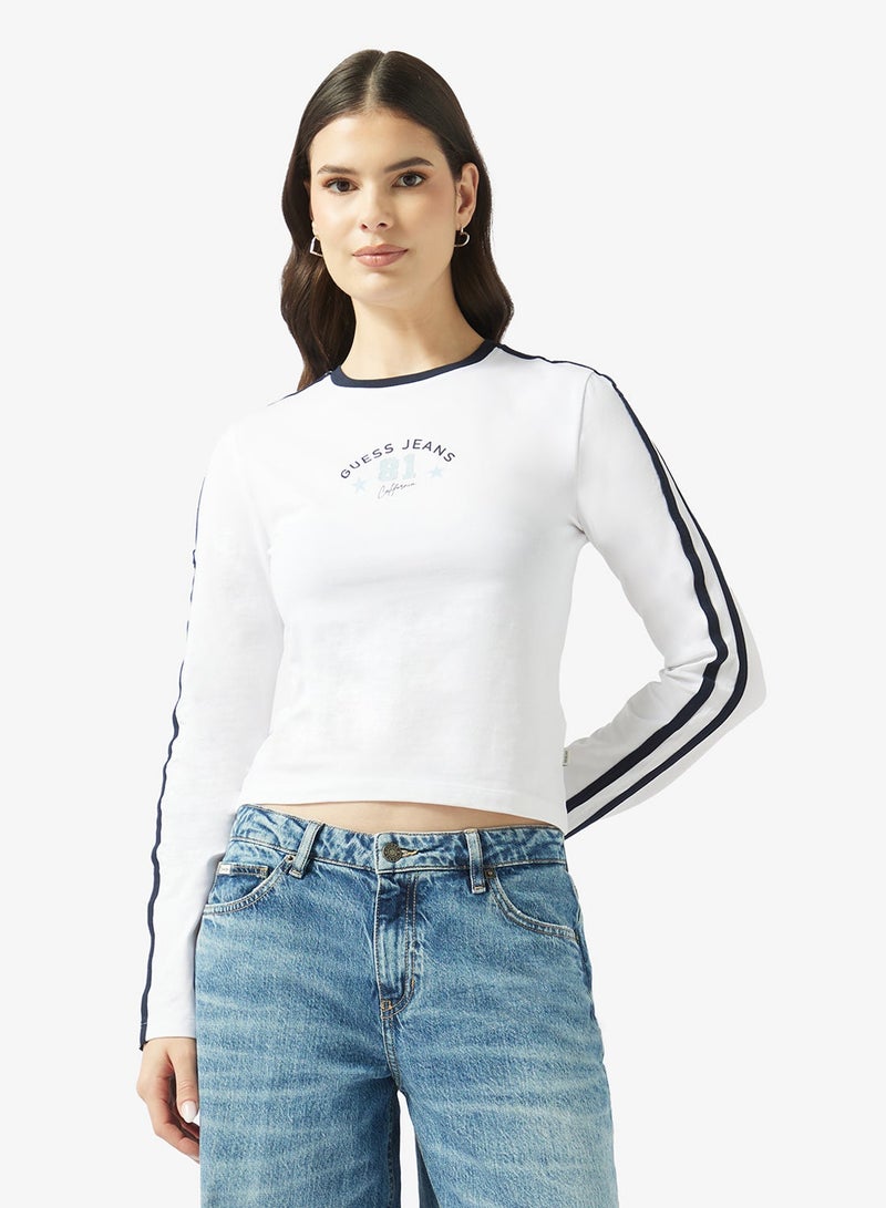 جس تيشيرت أطفال بأكمام طويلة بتصميم ستارت - Image 1