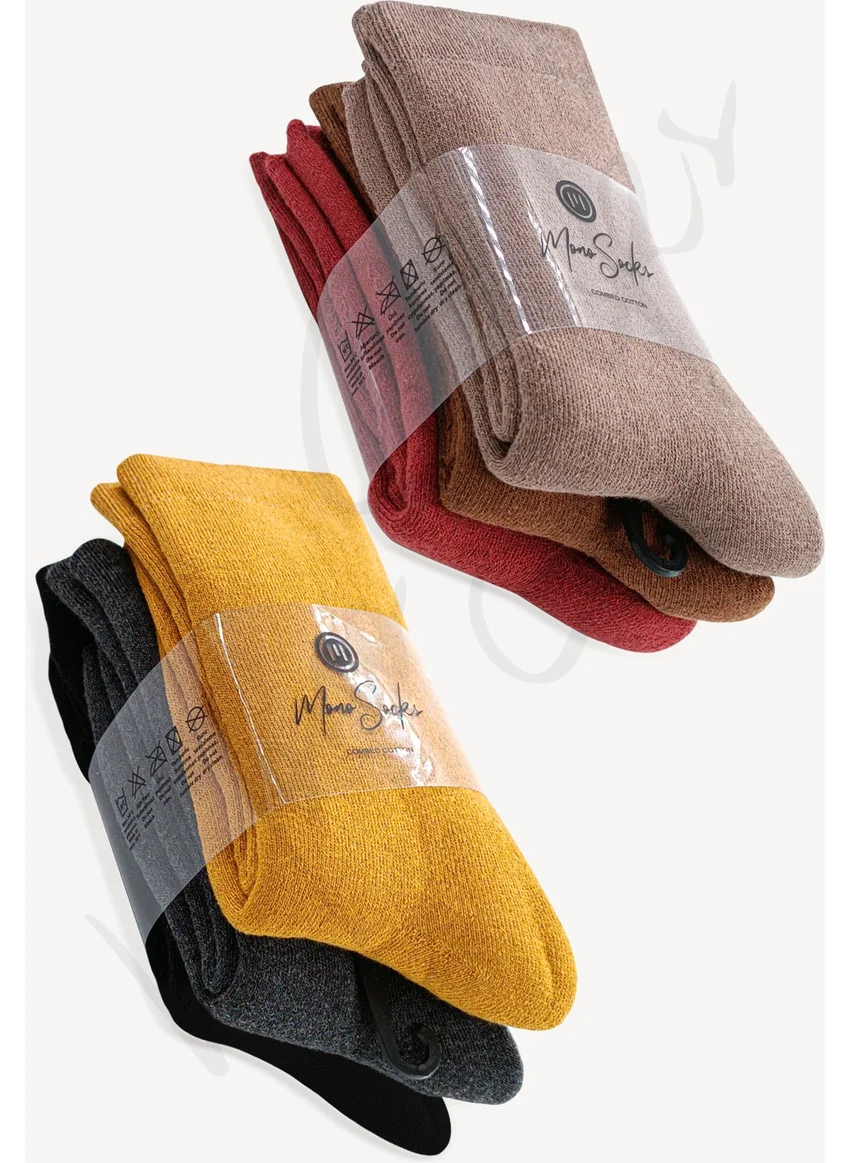 Mono Socks 6 Pack Cotton Thick Winter Towel Socks