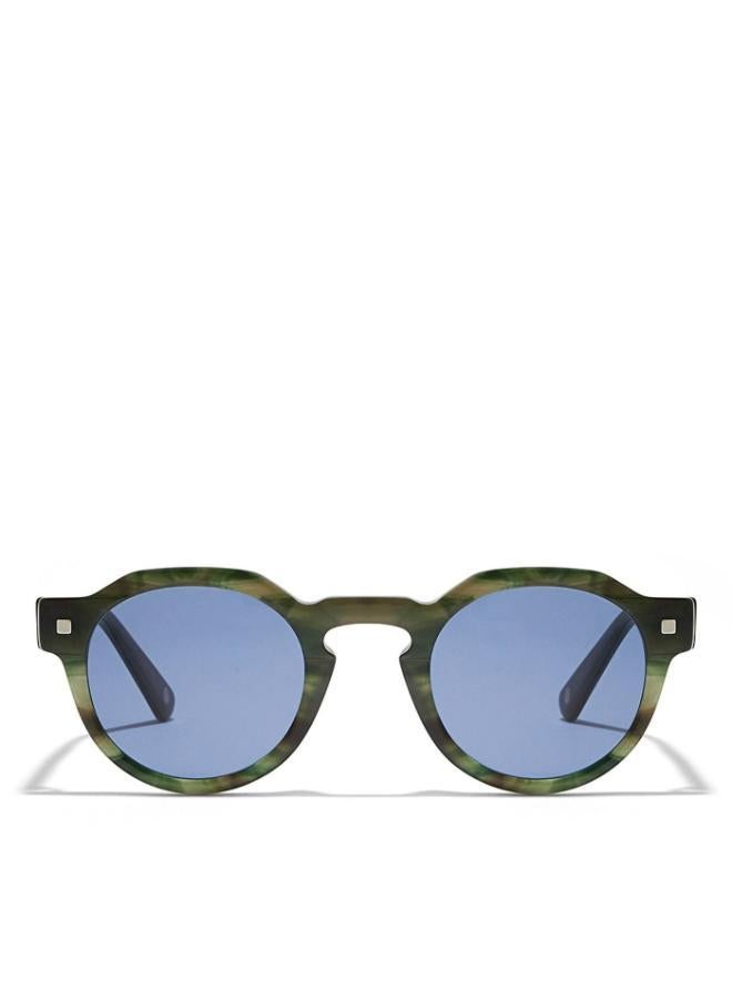 30 سندايز نظارة شمسية رجالي من ديون - إطار أسيتات - عدسة زرقاء - إطار رمادي - Image 1