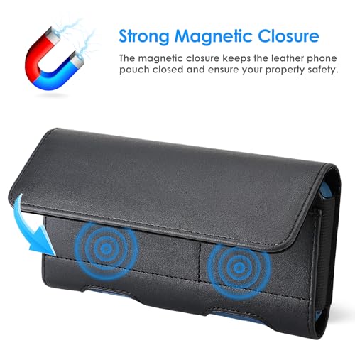 Mopaclle Phone Holster for Samsung Galaxy S25 Ultra,S24 Ultra, S23 Ultra, S22 Ultra, Note 20 Ultra 5G,Note 10 Plus, Cell Phone Belt Holder with Belt Clip Case Pouch for Galaxy A71,F16 - Image 5