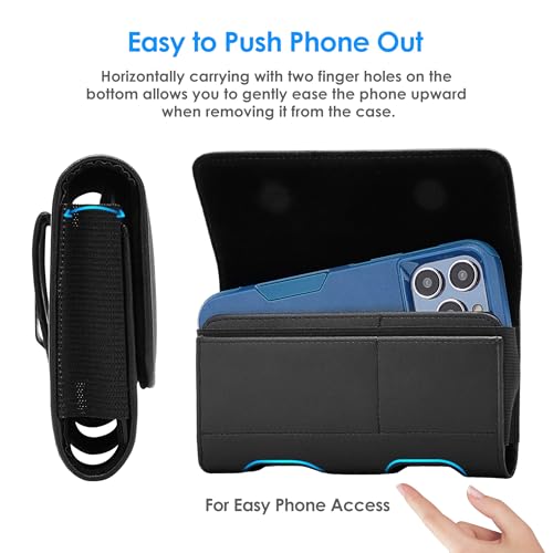Mopaclle Phone Holster for Samsung Galaxy S25 Ultra,S24 Ultra, S23 Ultra, S22 Ultra, Note 20 Ultra 5G,Note 10 Plus, Cell Phone Belt Holder with Belt Clip Case Pouch for Galaxy A71,F16 - Image 4