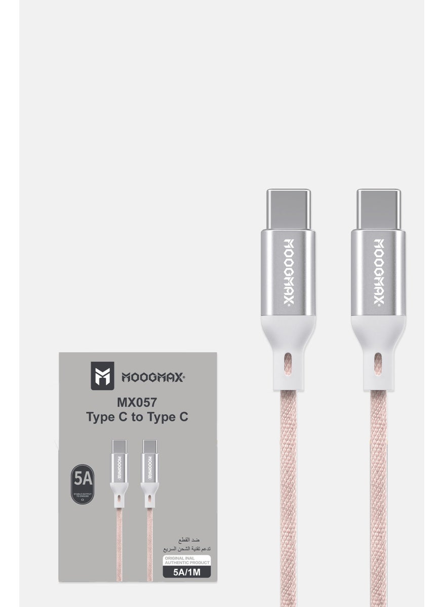 MOOGMAX MX057 1 Merer Type C Cable, Pink 