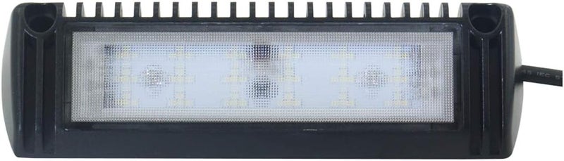 Raycharm 9" RV Exterior LED Scene Lighting Fixture, 40° Down Angle Flood Beam, 6000K Cool-White, 12V/24V DC, High Lumen Output Low Current Draw, Aluminum Housing Black Finish, 1-Pack - Image 2