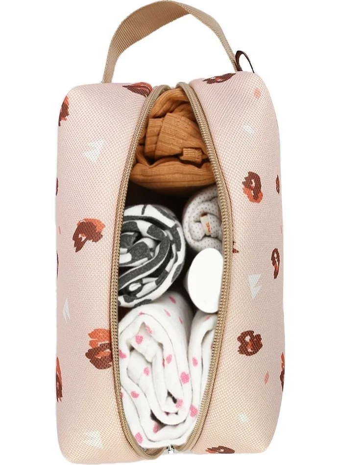 Hamur Zippered Dirty Clean and Wet Dry Baby Laundry Clothes Clothing Multi-Purpose Make-Up Bag Ada