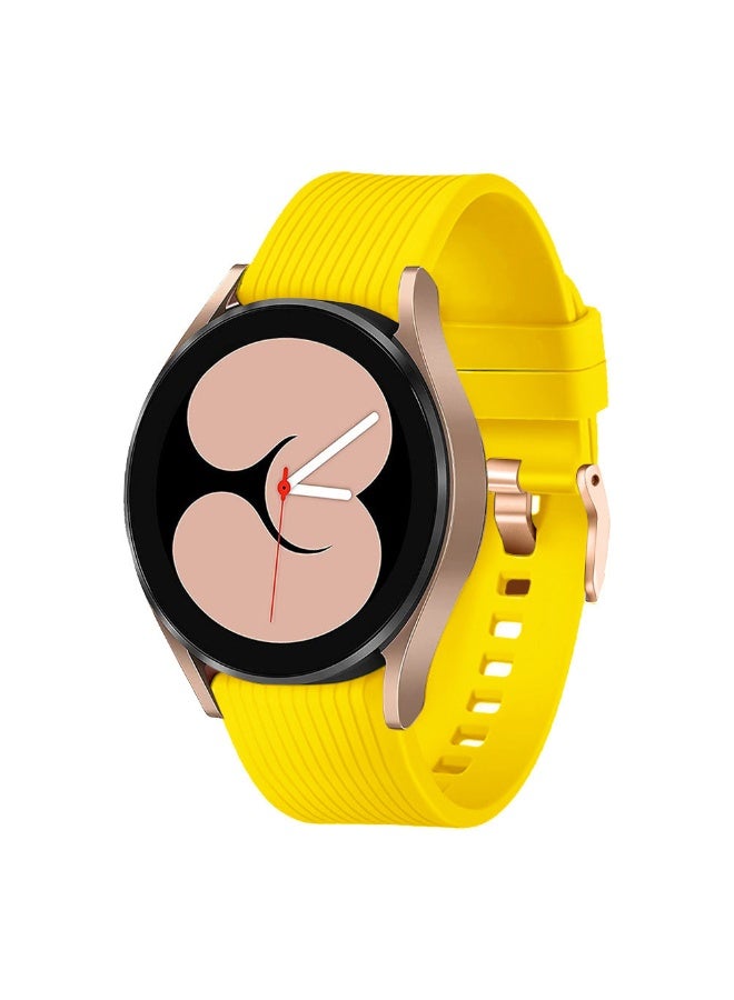 NIBEMINENT Samsung Watch 4 Silicone Band - Garmin Venu 20mm Rose Gold Buckle Strap  - Image 2