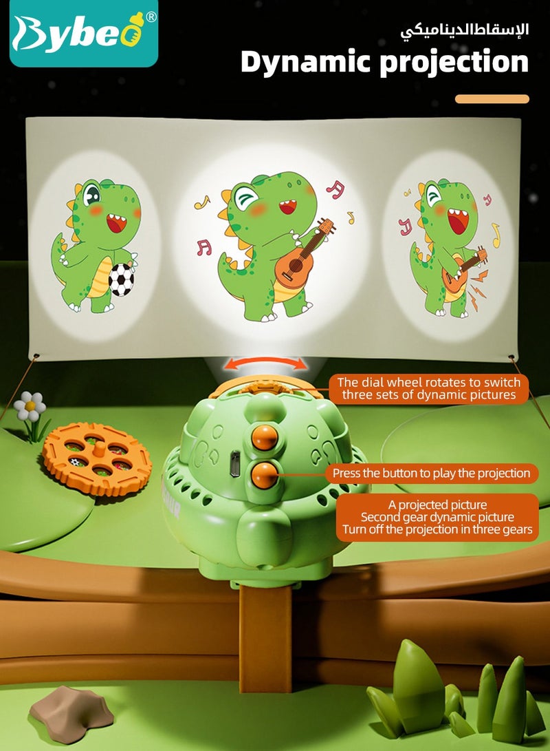 بيبو مروحة للأطفال، ساعة كرتون صغيرة، مروحة محمولة على المعصم، مروحة يدوية محمولة، حزام معصم للأولاد والبنات، تعرض الإسقاط، قابلة للشحن عبر USB، تبريد هواء صيفي، ثلاث سرعات هادئة - Image 3