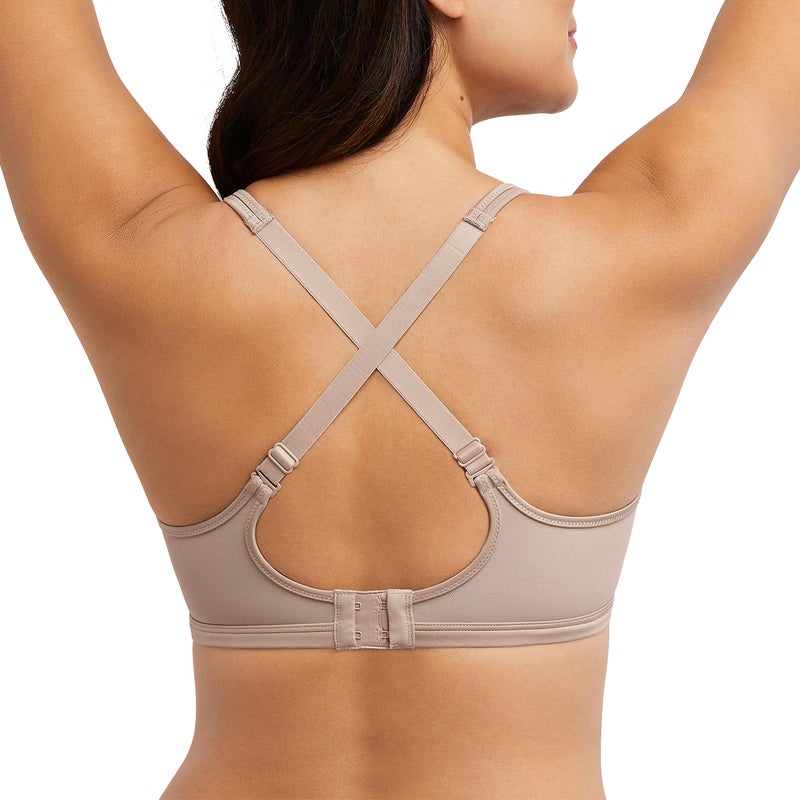 Bali Women's One Smooth U Lace Minimizer Bra, Underwire Full-Coverage Convertible Bra Evening Blush - Image 3