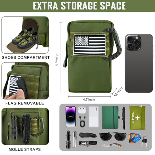 MOZETO 110L Extra Large Sea Bag, Military Duffle Bag with Backpack Straps Heavy Duty Army Duffle Bag for Camp, College Dorm or Laundry Bag - Image 4
