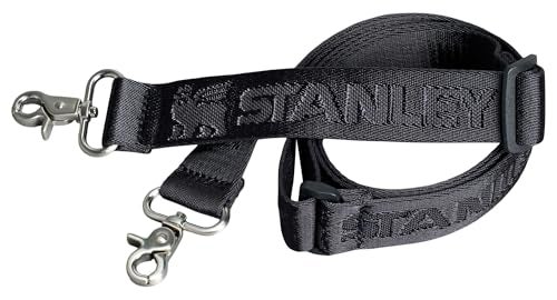 Stanley حقيبة ستانلي لجميع الأغراض لحافظة 30 أونصة مع مقبض | حقيبة كتف مع جيب لحامل الهاتف، جيب للبطاقة وحزام قابل للفصل | حقيبة لحاملة زجاجة الماء | خالية من BPA | سوداء - Image 2