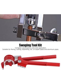 Tube Expander Kit 7 Holes Flaring Tool Set Stainless Steel Tube Expander Pipe Bender for Copper Aluminum Pipes