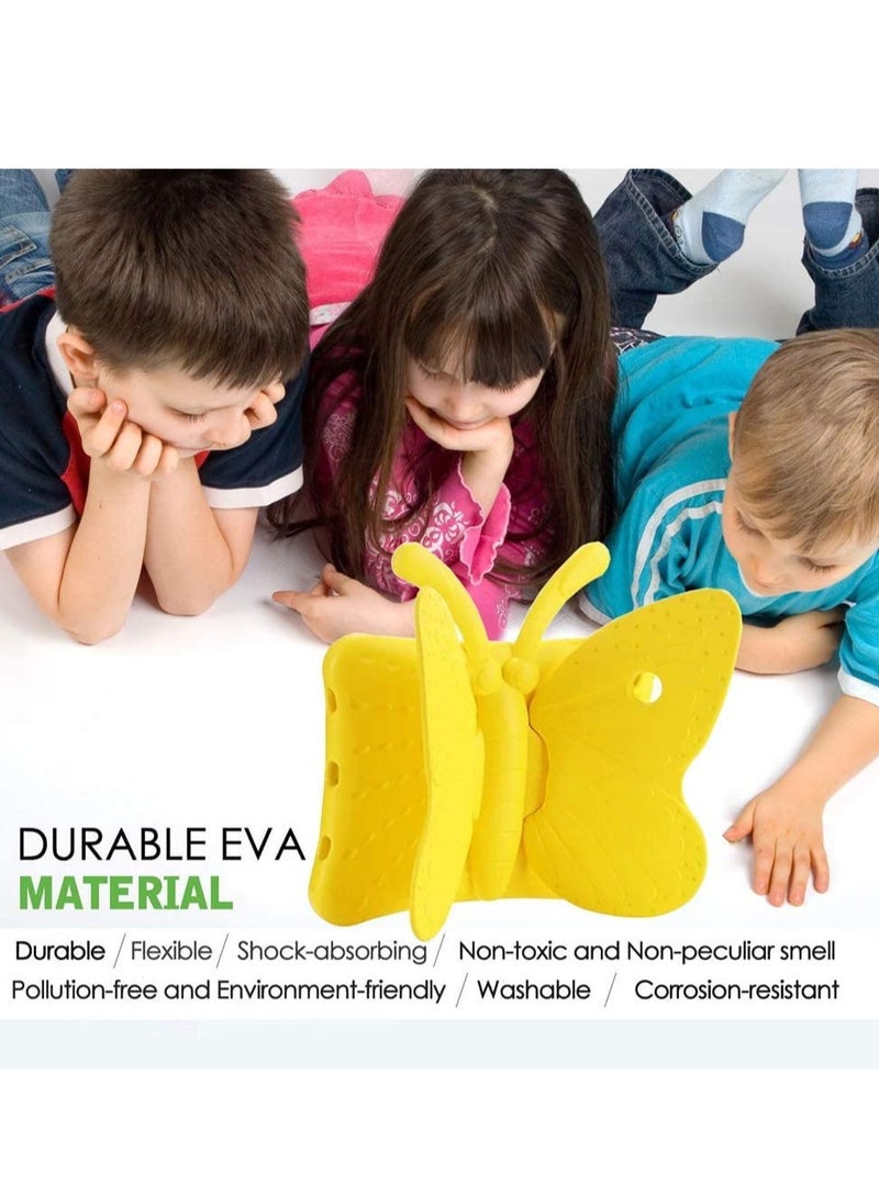 ELTRAZONE iPad 6th Generation Case for Kids, iPad 9.7 Case, Light Weight Shockproof EVA Foam Protective Tablet Stand Cover Holder for Apple iPad Air/ Air 2 iPad 9.7 2017/ 2018 - Cute Butterfly, Yellow - Image 5