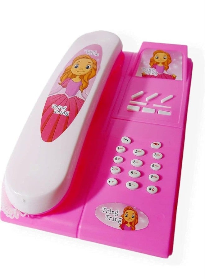 FULLFILLS Musical and Lighting landline Telephone Toy for Kids (Colour May Vary) - Image 1