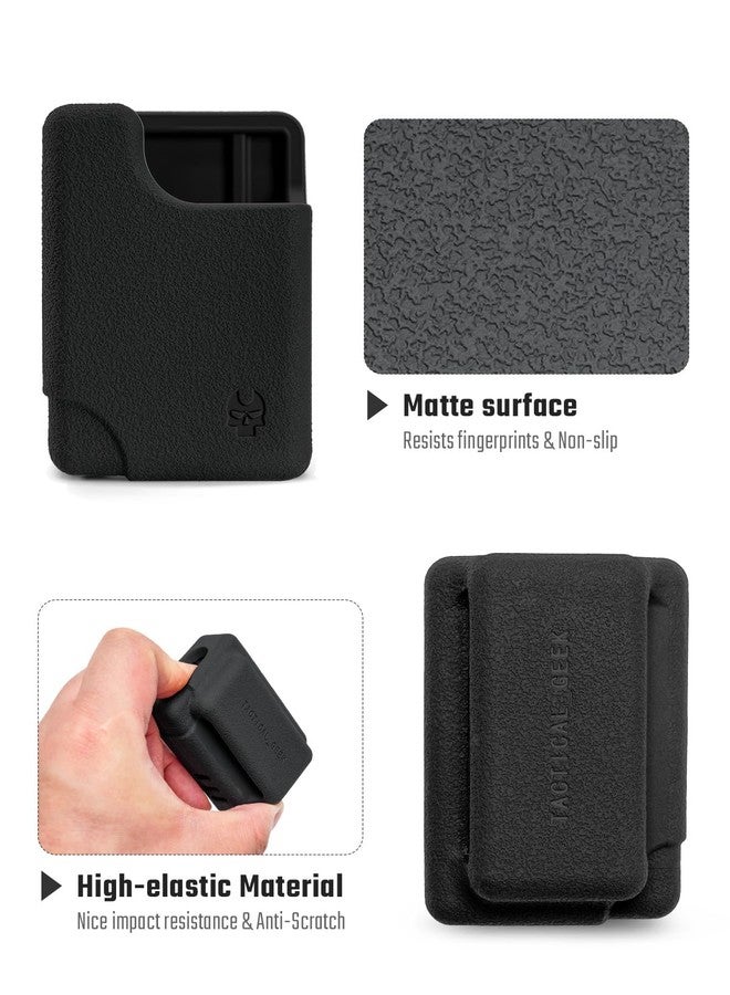 TACTICAL_GEEK TX11 Lighter Pouch, Portable Lighter Holder for Belt, Anti-Scratch Protective Storage Case for Daily Carry, Lighter Not Included (Black) - Image 3