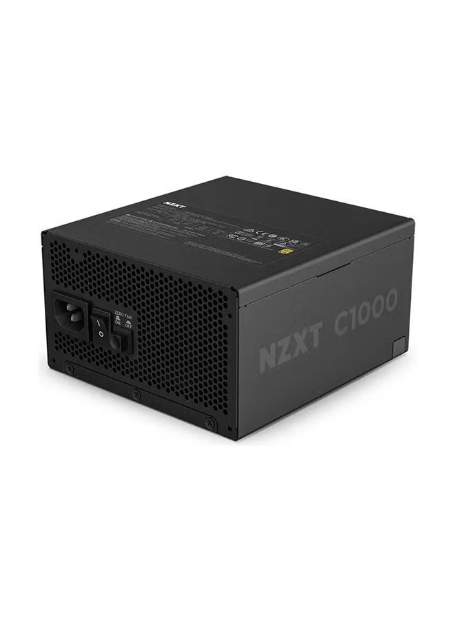 NZXT C1000 Gold ATX 3.1 Power Supply, 1000W 80+ Gold Certified, Fully Modular, ATX 3.1 & EPS 2.92 Compatible, PCIe Gen 5 12VHPWR (12+4 Pin), 135mm FDB Fan, Overcurrent/Overvoltage Protection, Black | PA-0G2BB-UK - Image 3