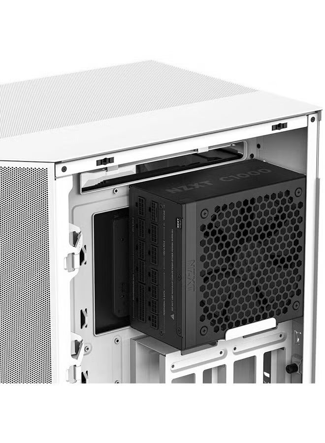 NZXT C1000 Gold ATX 3.1 Power Supply, 1000W 80+ Gold Certified, Fully Modular, ATX 3.1 & EPS 2.92 Compatible, PCIe Gen 5 12VHPWR (12+4 Pin), 135mm FDB Fan, Overcurrent/Overvoltage Protection, Black | PA-0G2BB-UK - Image 4