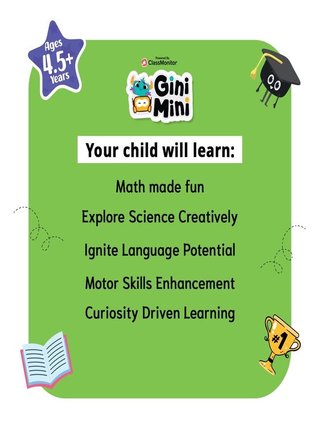 GiniMini 300+ UKG Worksheets for 4 5 6 7 Years, Learning & Writing Activities, Return & Birthday Gifts for Boys, Girls (English, Math, EVS, Science & Hindi) - Image 4