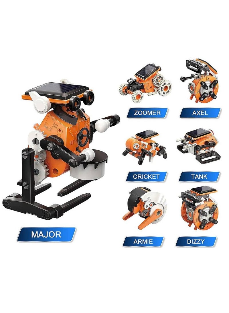 جينيكست Solar Robot Toy Kit for Kids, 7 in 1 STEM Robot Toys Building Kits, Educational Science Experiment Kit Powered by Solar, DIY Educational Toy for 8 9 10 11 12 Year Old Boys Girls Birthday Gifts - Image 1