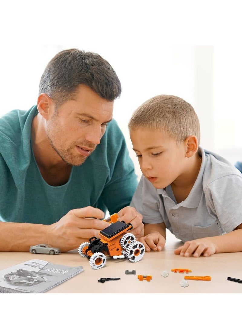جينيكست Solar Robot Toy Kit for Kids, 7 in 1 STEM Robot Toys Building Kits, Educational Science Experiment Kit Powered by Solar, DIY Educational Toy for 8 9 10 11 12 Year Old Boys Girls Birthday Gifts - Image 4