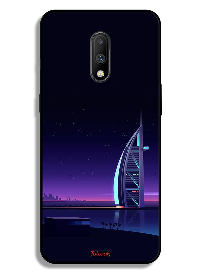 Tolwak OnePlus 7 Protective Case Cover Burj Arab Digital Art - Image 2