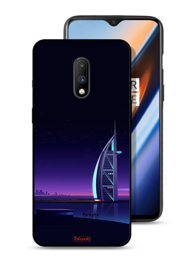 Tolwak OnePlus 7 Protective Case Cover Burj Arab Digital Art - Image 1