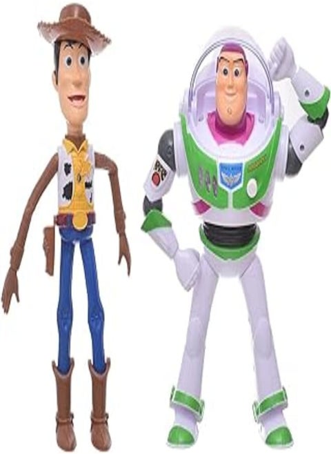 Generic Plastic Two Toys Of Cowboy And Astronaut With Many Function Include Light And Sound For Kids - Multi Color