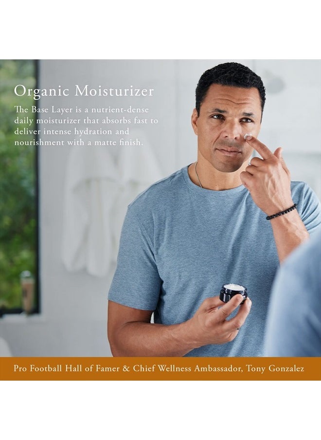 Caldera + Lab The Base Layer | Men's Organic Face Cream Moisturizer for Dry, Sensitive, & Normal Skin – Vegan, Natural & Antioxidant Packed Facial Skincare  - Image 2
