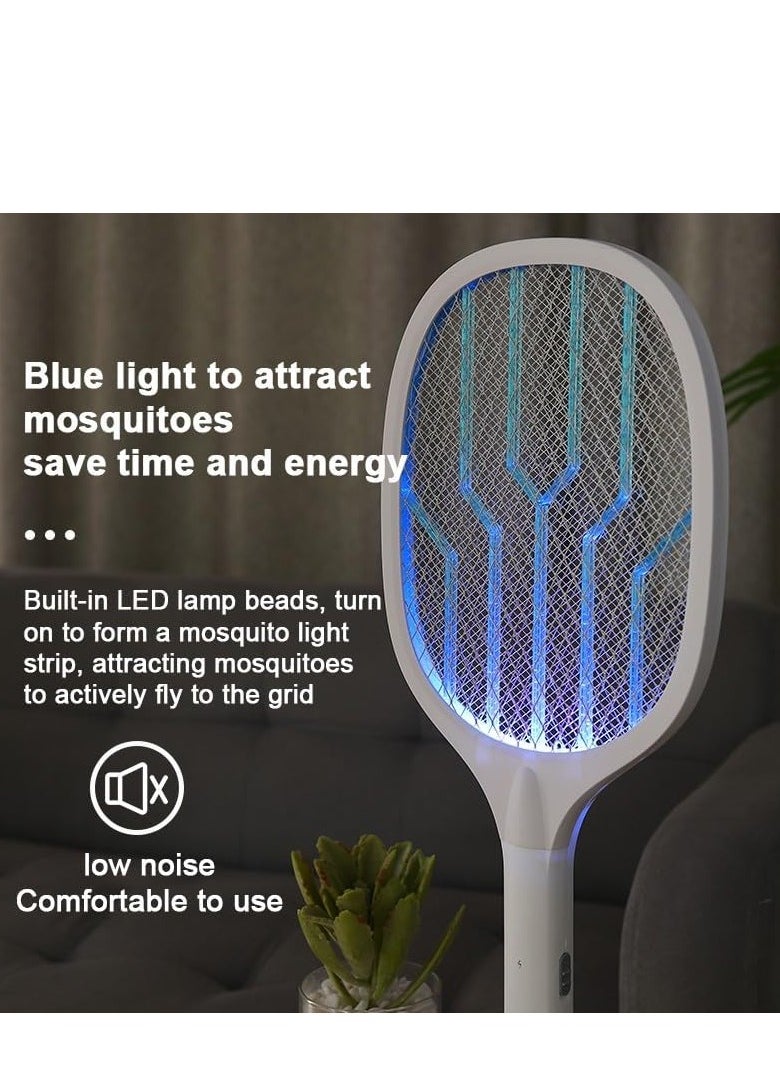 ELTRAZONE - Electric Mosquito Swatter – USB Rechargeable Bug Zapper Racket with Dual Mode & UV Light Lamp - Image 1