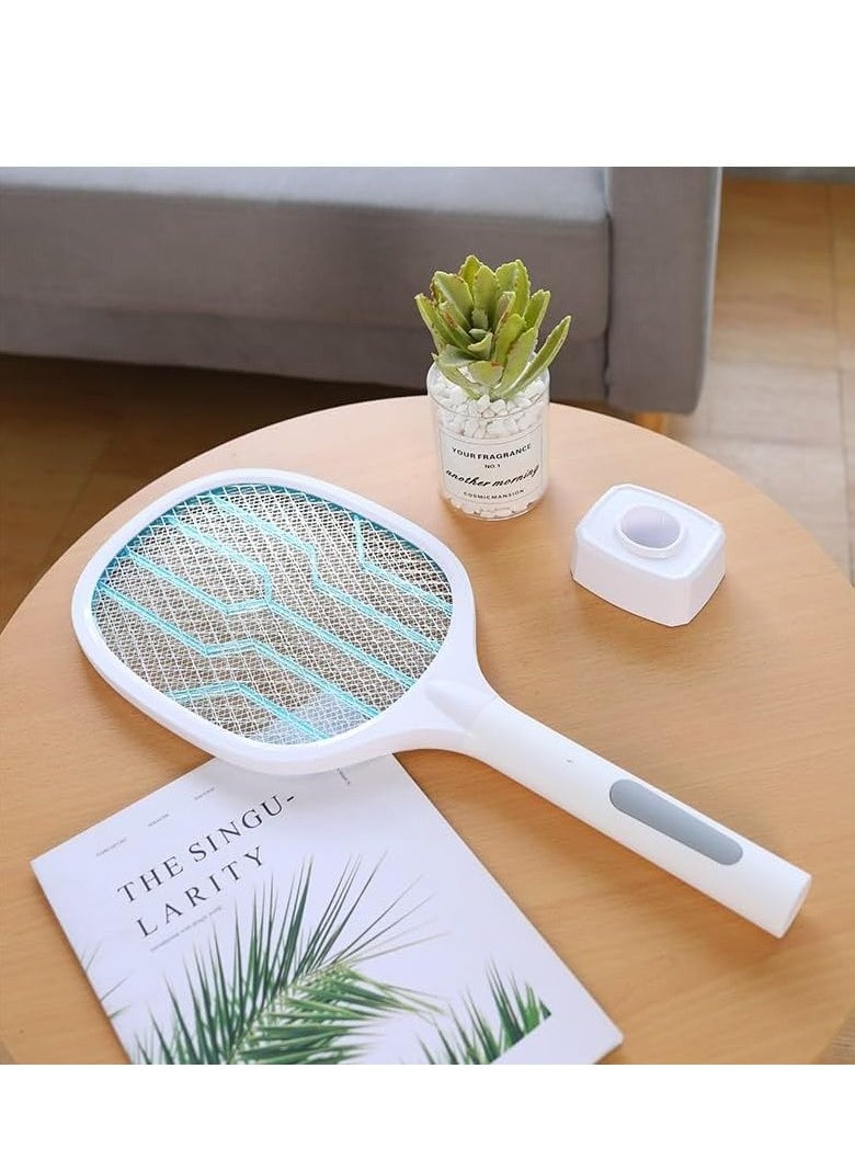 ELTRAZONE - Electric Mosquito Swatter – USB Rechargeable Bug Zapper Racket with Dual Mode & UV Light Lamp - Image 1