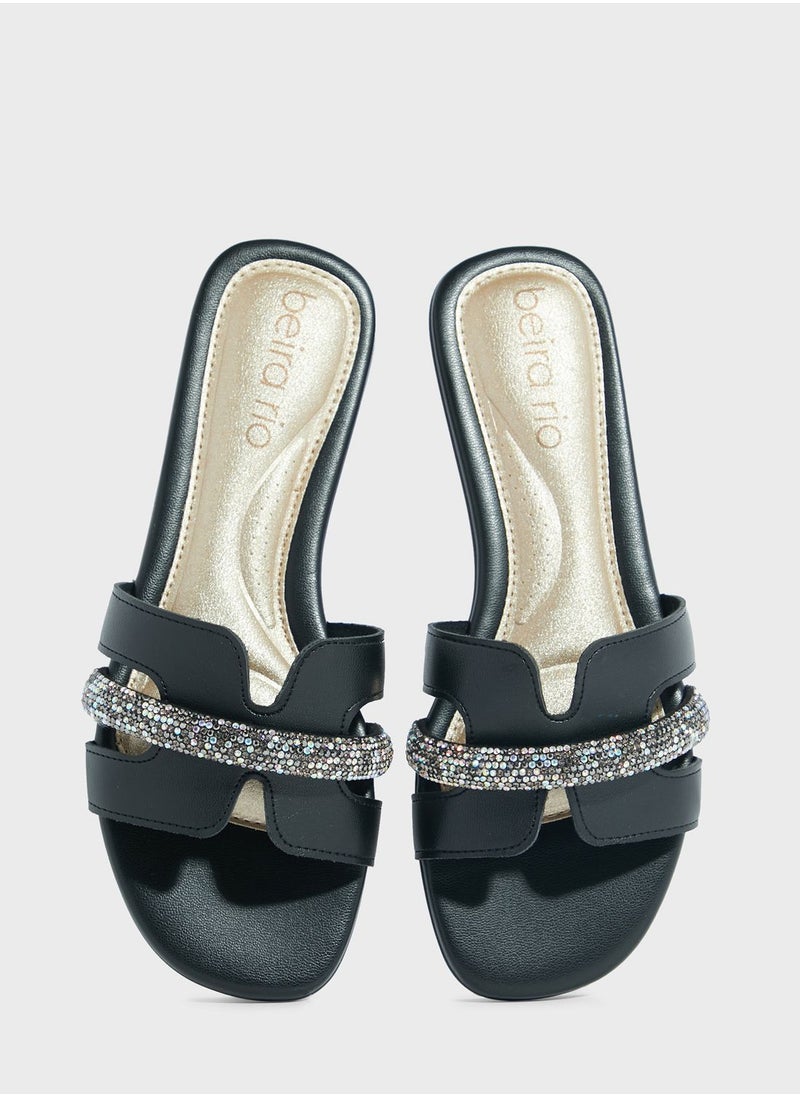 Beira Rio - Blake Single Strap Flat Sandals - Image 1