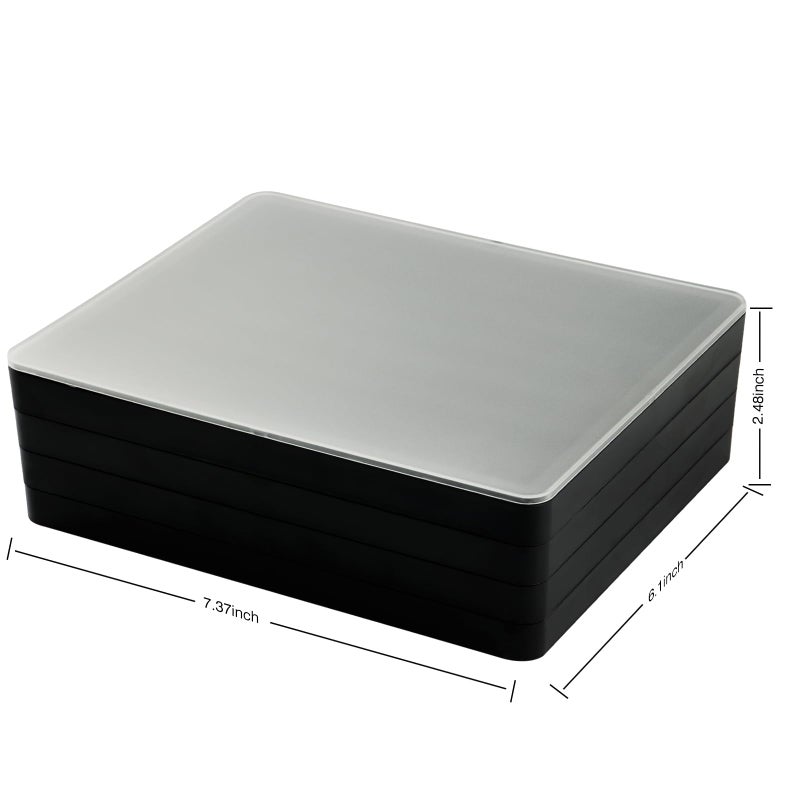 Hyekit Keycaps Storage Box, 4th Floor PBT Dustproof Display Case, 252 Keys Visible Top Cover Keycaps Collection Box for Cherry MOA XDA SA OEM MSA DSA Mao Profile Mechanical Keyboard Keycap (Black) - Image 2