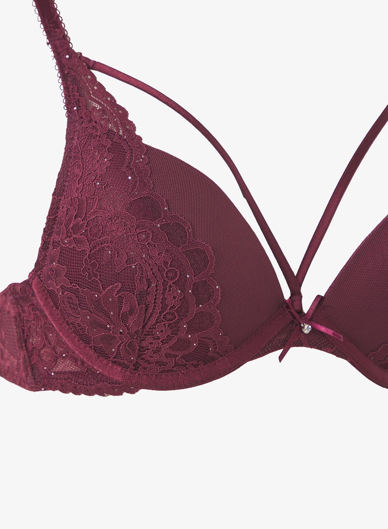 hunkemoller Lace Plunge Neck Bra - Image 3
