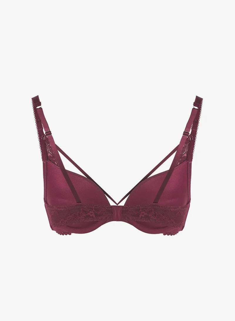 hunkemoller Lace Plunge Neck Bra
