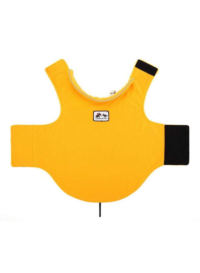 Loquat Warm Double-Sided Polar Fleece Coat Yellow - Image 3