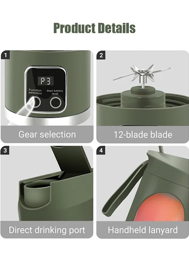 APEX Portable Blender Electric Juicer Fruit Mixers  Rechargeable Smoothie Mini Blender Personal Juicer - Image 3