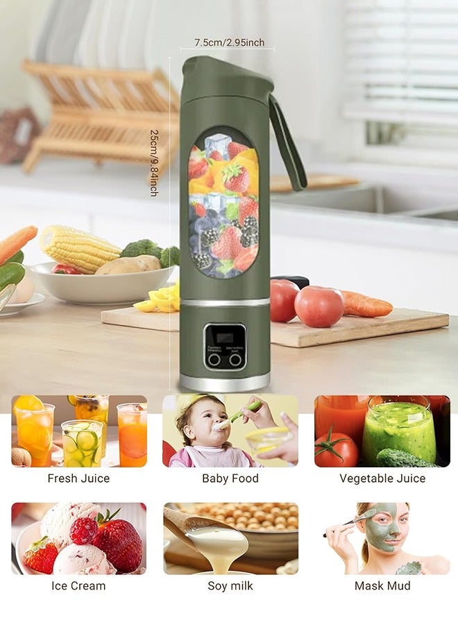 APEX Portable Blender Electric Juicer Fruit Mixers  Rechargeable Smoothie Mini Blender Personal Juicer - Image 5