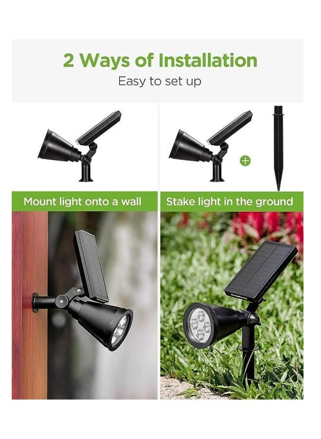 A F N Lighting A F N LIGHTINGS AFN LGIHTINGS Solar Lights 2-in-1 Waterproof Outdoor Landscape Spotlight Wall Light Auto On/Off for Yard Garden Driveway Pathway Pool, Pack of 6 (White Light)  - Image 4