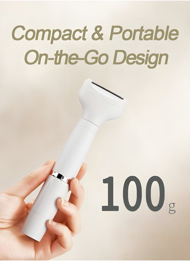 OAGA 4-in-1 Electric Hair Removal System for Women - Multi-Functional Epilator & Body Shaver for Face/Body/Bikini/Underarms | Waterproof Wet & Dry Use + 4 Interchangeable Heads  - Image 4