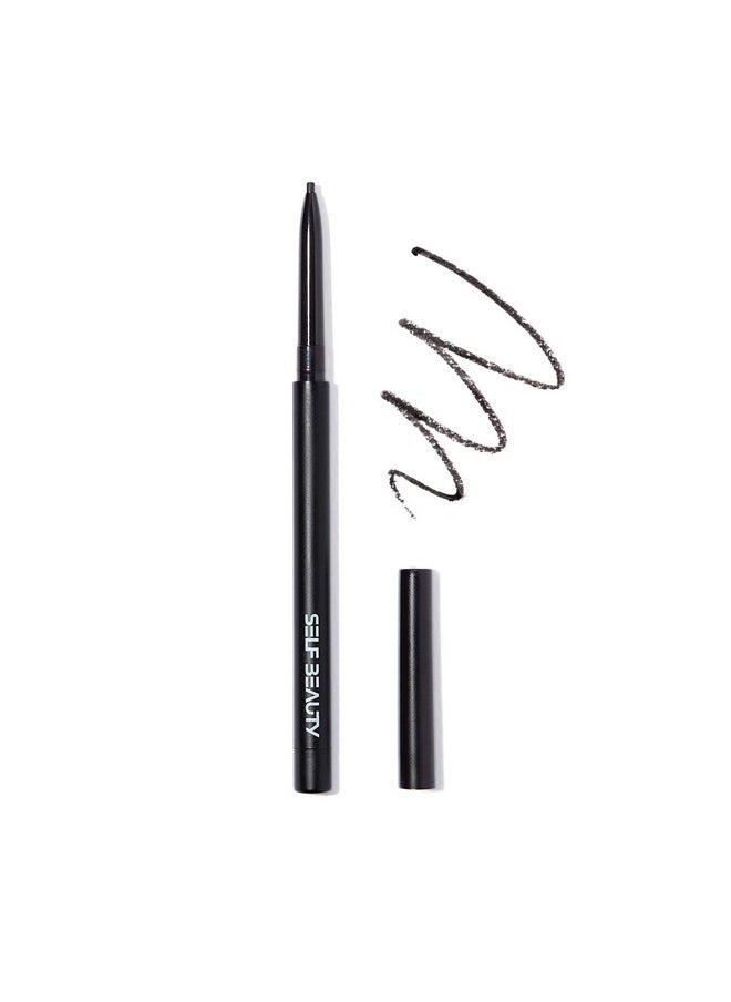 self beauty - Selfbeauty Ultra Slim Waterproof Gel Eyeliner Pencil Matte Black Eye Liners For Women Retractable Eyeliner Pencil For Eye Makeup Long Lasting Eyeliner Pencil Waterproof Smudge Proof (1. Matte Black) - Image 1