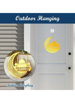 Elegant Acrylic Ramadan Decorations for Home, Complete with Rope and Hook - Perfect Ramadan Mubarak Hanging Ornaments for Islamic Parties in Gold - pzsku/Z4734EE0E58FD7F7B7B24Z/45/_/1711378059/56d7e4d1-891c-4f9c-984f-916550361b85