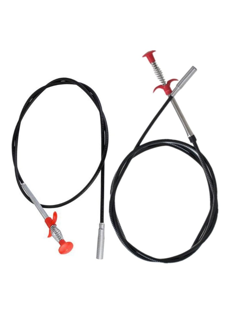 Drain Pipe Cleaning hooks Spring Stick Hair Catching Drain Pipe Cleaning Wire Flexible Grabber Claw Pick up Snake Sewer Cleaning Claw Tool Trash Claw Grabber  - Image 2