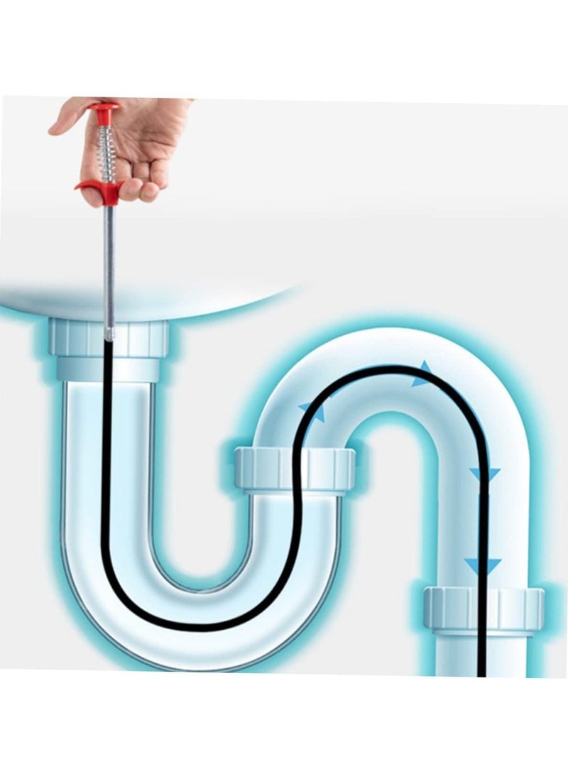 Drain Pipe Cleaning hooks Spring Stick Hair Catching Drain Pipe Cleaning Wire Flexible Grabber Claw Pick up Snake Sewer Cleaning Claw Tool Trash Claw Grabber  - Image 5