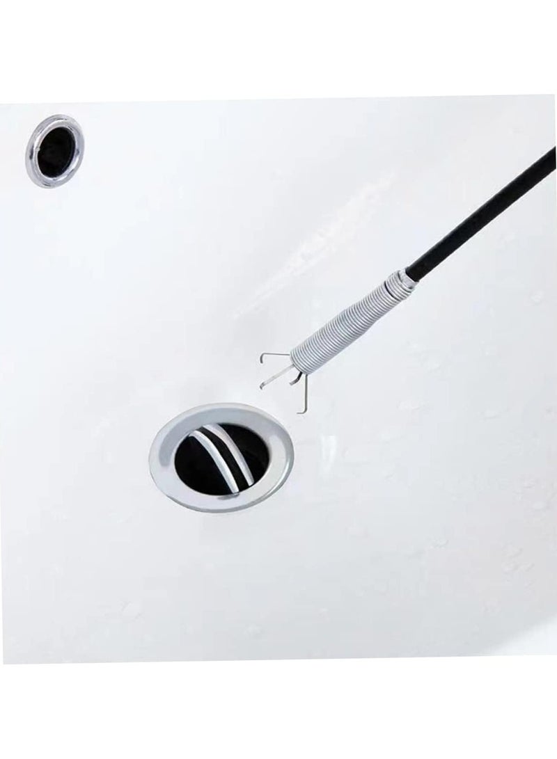 Drain Pipe Cleaning hooks Spring Stick Hair Catching Drain Pipe Cleaning Wire Flexible Grabber Claw Pick up Snake Sewer Cleaning Claw Tool Trash Claw Grabber  - Image 4