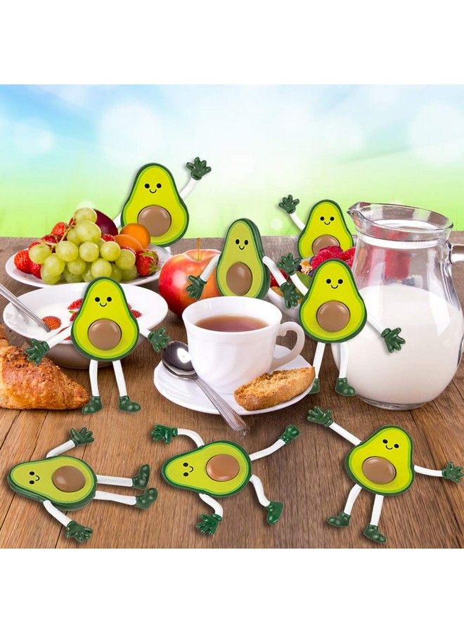 ArtCreativity Bendable Avocado Figures Set Of 12 Novelty Food Shaped Bendy Figurines Stress Relief Fidget Toys For Kids Birthday Party Favors Goodie Bag Stuffers Piñata Fillers For Boys And Girls - Image 5
