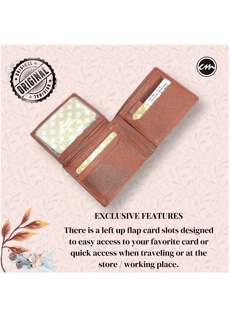 Classic Milano Classic Milano Wallet for Men - Genuine Leather Card Holder Wallet, RFID Blocking Bifold Mens Wallet with Coin Pouch, Slim Wallet for Men, Durable Man Wallet - Ideal Gift  - Image 5