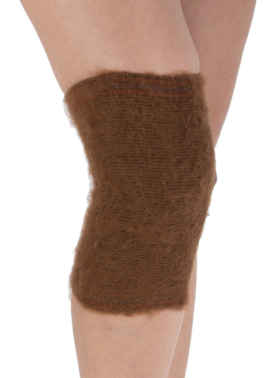Tekno Trust Woven Camel Wool Slip Protective Knee Pad Corset - Women's Men's Daily Undershirt Brown Single Wool  - Image 1