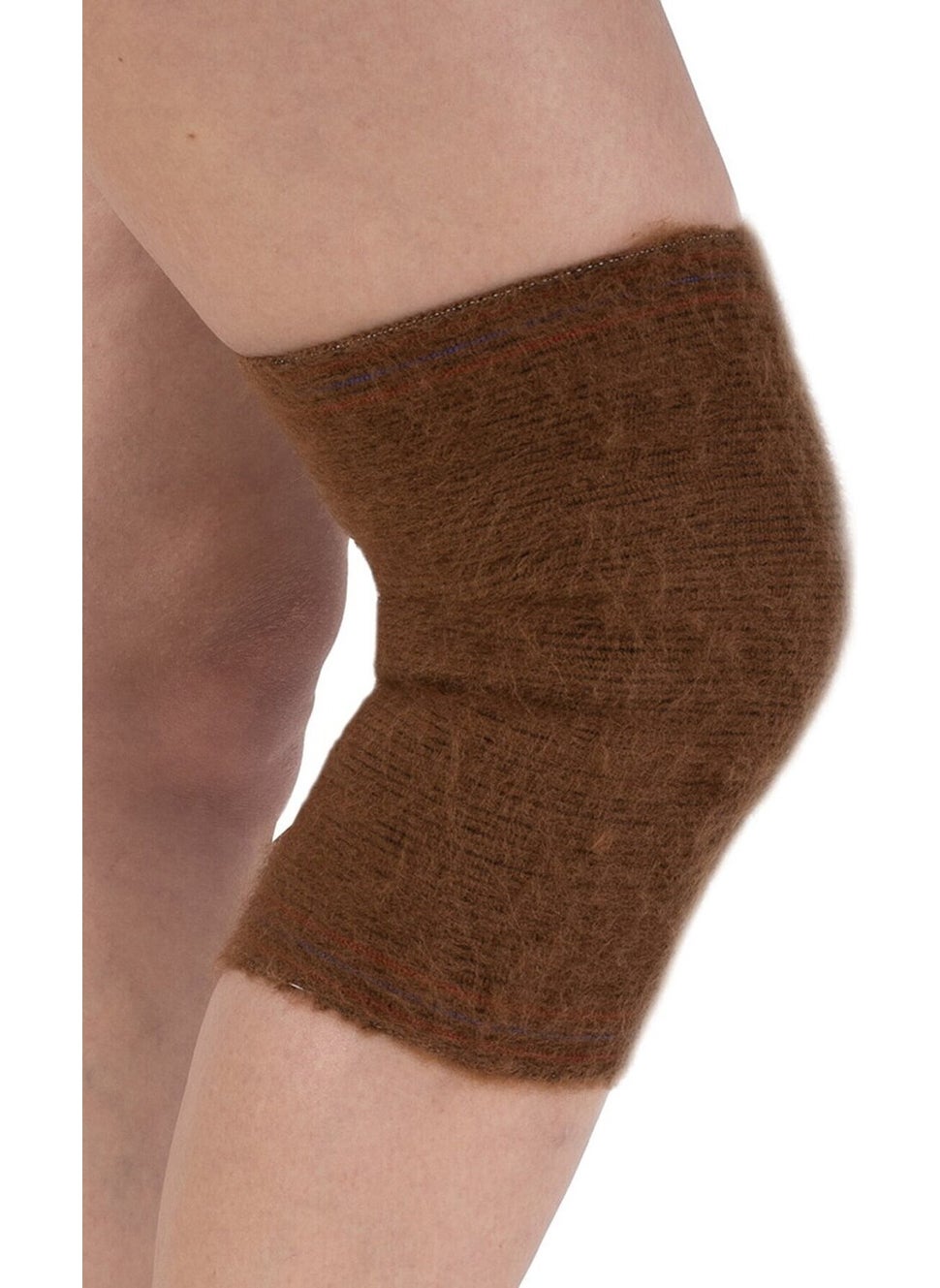Tekno Trust Woven Camel Wool Slip Protective Knee Pad Corset - Women's Men's Daily Undershirt Brown Single Wool  - Image 3