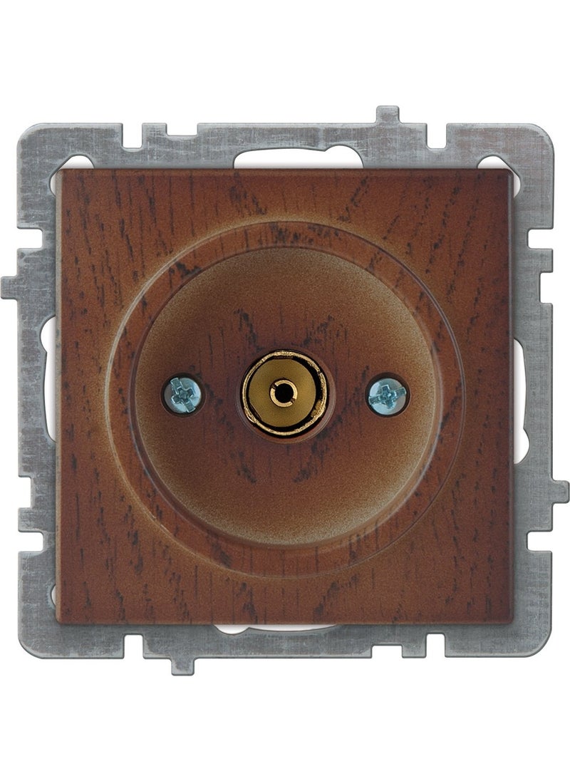 Nilson Touran Walnut TV Socket Without Finished Frame 