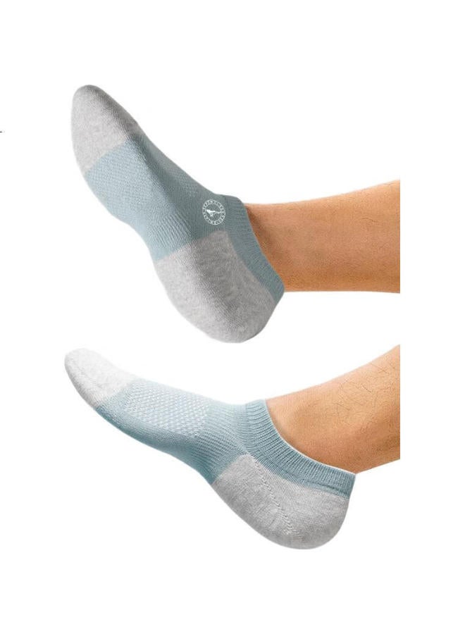 Septwolves Men'S Summer Lycra High Elasticity Sports Casual Boat Socks Fashion Breathable Non-Slip Running Trendy Socks - Image 2